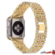 بند اپل واچ پرنگین طلایی ۴۲/۴۴mm