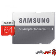 رم میکرو ۶۴ گیگ سامسونگ Evo Plus C10 U3  + خشاب