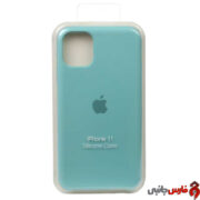 قاب سیلیکونی سبز آبی اپل iPhone 11