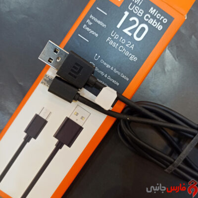 کابل شیائومی 1/2 متر مشکی میکرو یو اس بی Micro USB