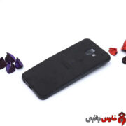 قاب چرمی طرح گوزن مشکی سامسونگ J6 Plus