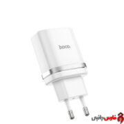 شارژر دیواری فست شارژ Hoco C12Q QC3.0 18W سفید