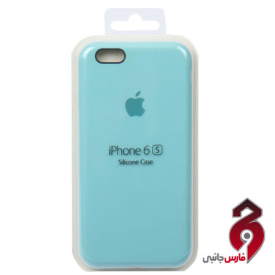قاب سیلیکونی زیربسته اپل iPhone 6/6s سبز آبی