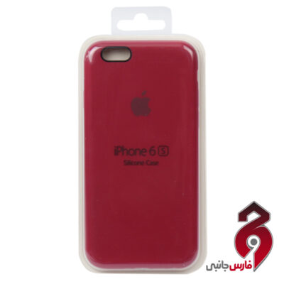 قاب سیلیکونی زیربسته اپل iPhone 6/6s گل سرخی