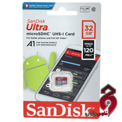 رم میکرو ۳۲ گیگ سن دیسک SanDisk Ultra U1 A1 C10 120MB/s