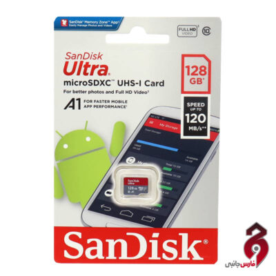رم میکرو ۱۲۸ گیگ سن دیسک SanDisk Ultra U1 A1 C10 120MB/s