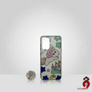 قاب فانتزی برجسته + پاپ سوکت طرح یونیکورن سامسونگ A52 سری D