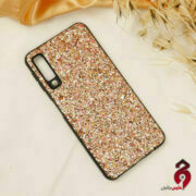 قاب چرم اکلیلی سامسونگ A7 2018 طلایی