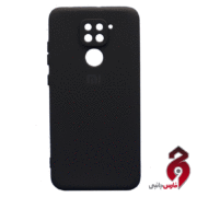 قاب طرح سیلیکونی محافظ لنزدار شیائومی Redmi Note 9 مشکی