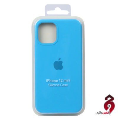 قاب سیلیکونی زیربسته اپل iPhone 12 Mini آبی آسمانی