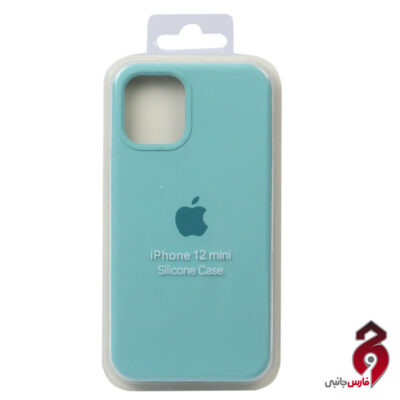 قاب سیلیکونی زیربسته اپل iPhone 12 Mini سبز آبی