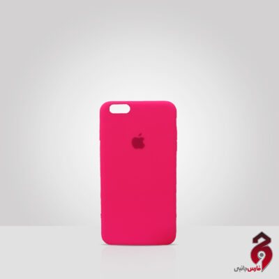 قاب سیلیکونی صورتی فسفری اپل iPhone 6 Plus