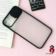 قاب PC مات محافظ لنز دار کشویی iPhone 11 Pro Max مشکی