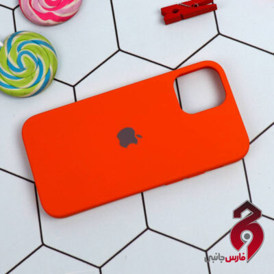 قاب سیلیکونی Highcopy آیفون iPhone 12 Mini نارنجی