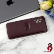 قاب محافظ لنزدار سیلیکونی اصلی زیر بسته سامسونگ A52 بادمجانی