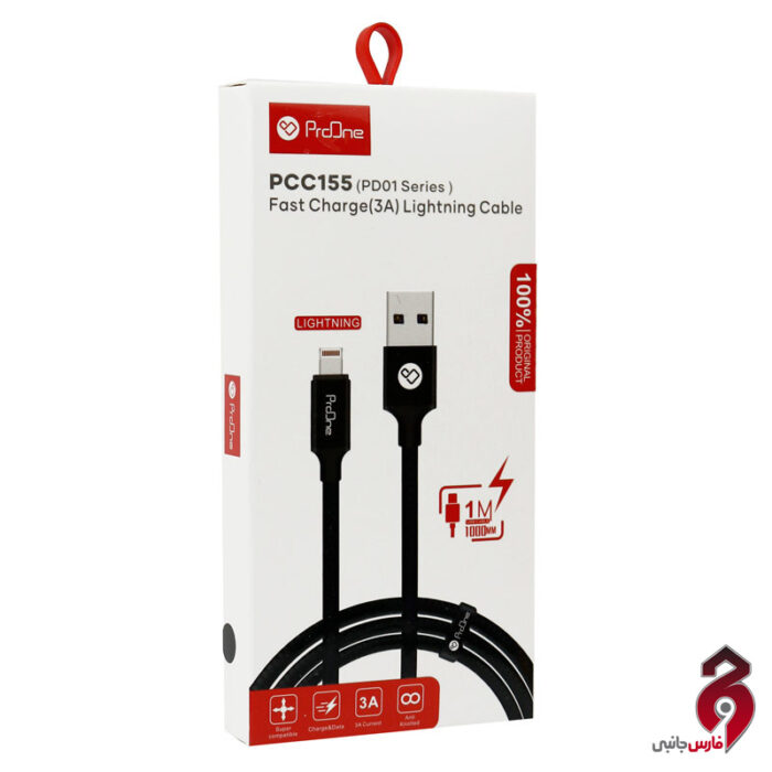 کابل آیفونی فست شارژ ProOne PD01 Series PCC155 3A 1m - Image 4