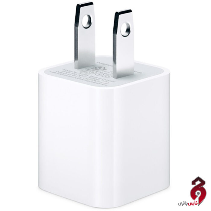 charger-iphone-5w-+-cable-3 شارژر دیواری اورجینال iPhone 5W + کابل آیفونی - Image 3