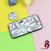 قاب فانتزی برجسته پاپ سوکت دار طرح ایفل سامسونگ J5 Prime سری D