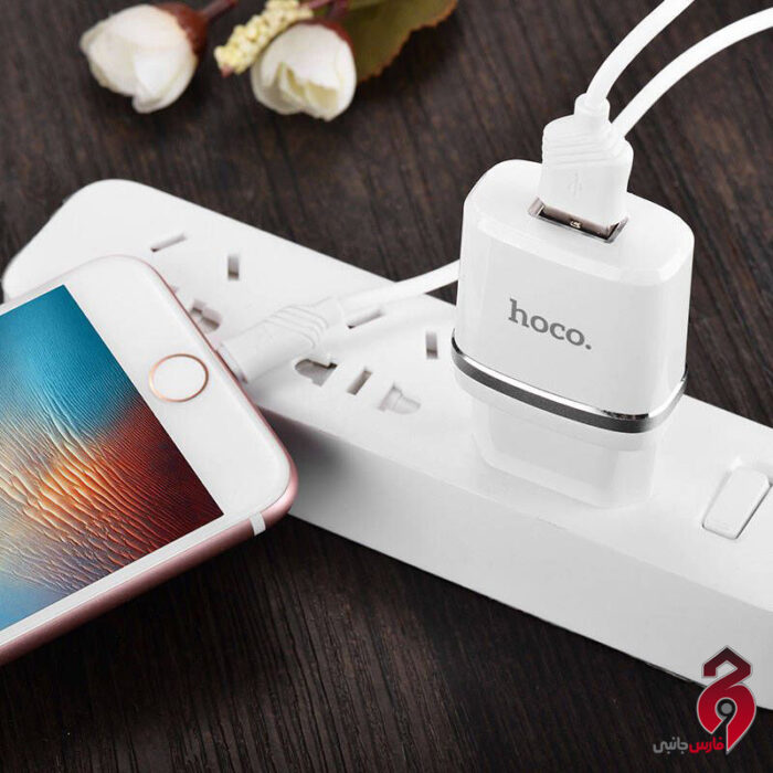 شارژر دیواری Hoco C11 1A + کابل آیفونی - Image 3