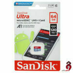 رم میکرو ۶۴ گیگ سن دیسک SanDisk Ultra U1 A1 C10 120MB/s