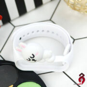 بند سیلیکونی فانتزی شیائومی Mi Band 5 / 6 خرگوش سفید