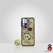 قاب PC مات فانتزی محافظ لنز دار + پاپ سوکت طرح پاندا سامسونگ Galaxy A22 4G