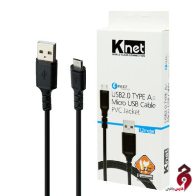 کابل میکرو یو اس بی فست شارژ K-net K-CUM02012 1.2m