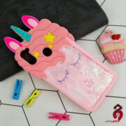 قاب سیلیکونی آکواریومی یونیکورن سامسونگ Galaxy A11 صورتی