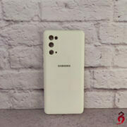 قاب محافظ لنزدار سیلیکونی اصلی زیربسته سامسونگ Galaxy S20 FE سفید