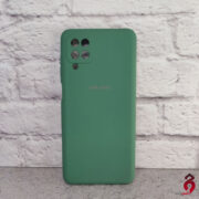 قاب محافظ لنزدار سیلیکونی اصلی زیربسته سامسونگ Galaxy A12 یشمی