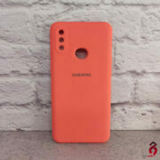 قاب محافظ لنزدار سیلیکونی اصلی زیربسته سامسونگ Galaxy A10s مرجانی