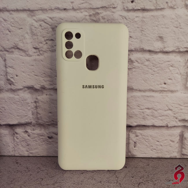 1652018145374 قاب محافظ لنزدار سیلیکونی اصلی زیربسته سامسونگ Galaxy A21s سفید