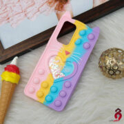 قاب اورجینال سیلیکونی آکواریومی Lucky Cat پاپیتی شیائومی Redmi Note 10 Pro رنگین کمان