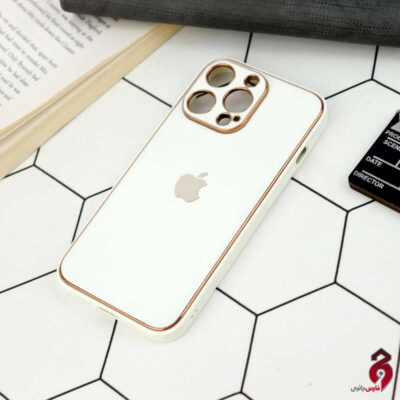 قاب چرمی My Case محافظ لنزدار اپل iPhone 13 Pro سفید
