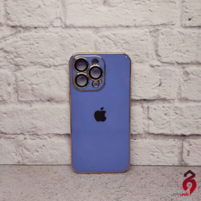 قاب براق My Case محافظ لنزدار اپل iPhone 13 Pro آبی روشن
