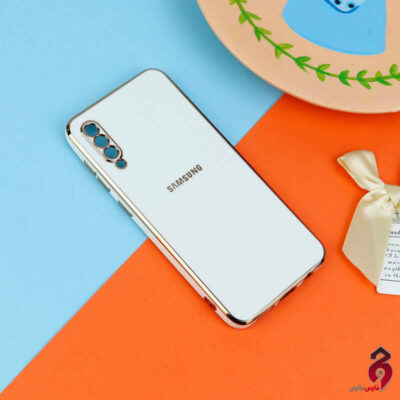 قاب براق My Case High Copy محافظ لنزدار سامسونگ Galaxy A50 سفید