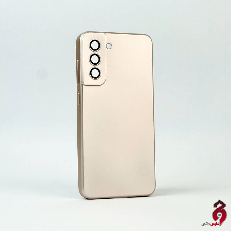 Samsung-Galaxy-S21-FE-Cover-Case-10-2_result قاب براق محافظ لنز شیشه ای سامسونگ Galaxy S21 FE بژ