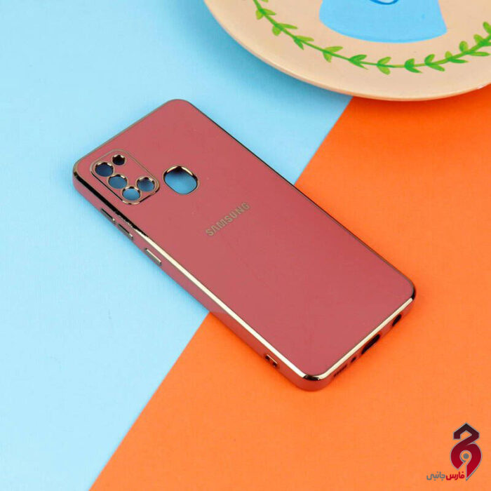 قاب براق My Case High Copy محافظ لنزدار سامسونگ Galaxy A21s صورتی