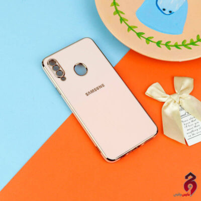 قاب براق My Case High Copy محافظ لنزدار سامسونگ Galaxy A20s شیری