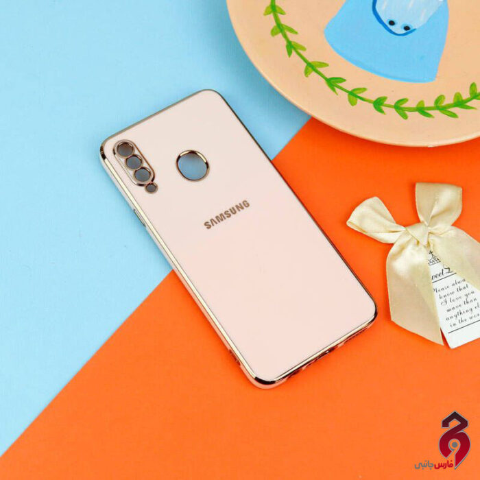 قاب براق My Case High Copy محافظ لنزدار سامسونگ Galaxy A20s شیری