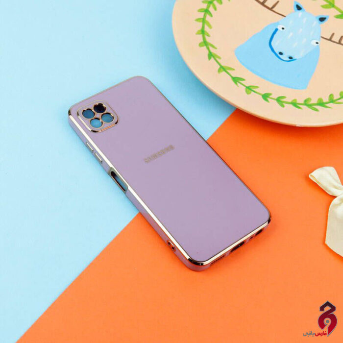 قاب براق My Case High Copy محافظ لنزدار سامسونگ Galaxy A22 5G صورتی