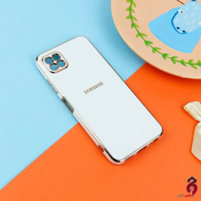 قاب براق My Case High Copy محافظ لنزدار سامسونگ Galaxy A22 5G سفید