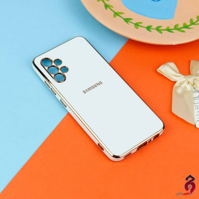 قاب براق My Case High Copy محافظ لنزدار سامسونگ Galaxy A32 4G سفید