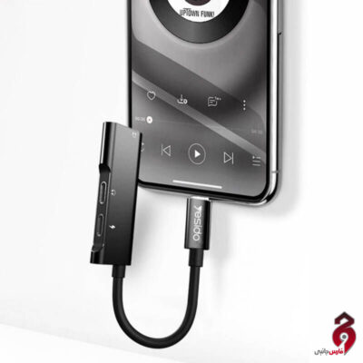 تبدیل Yesido YAU13 Lightning to AUX / Lightning