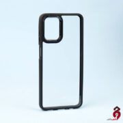 قاب شفاف متال آیرون New Skin سامسونگ A12 مشکی