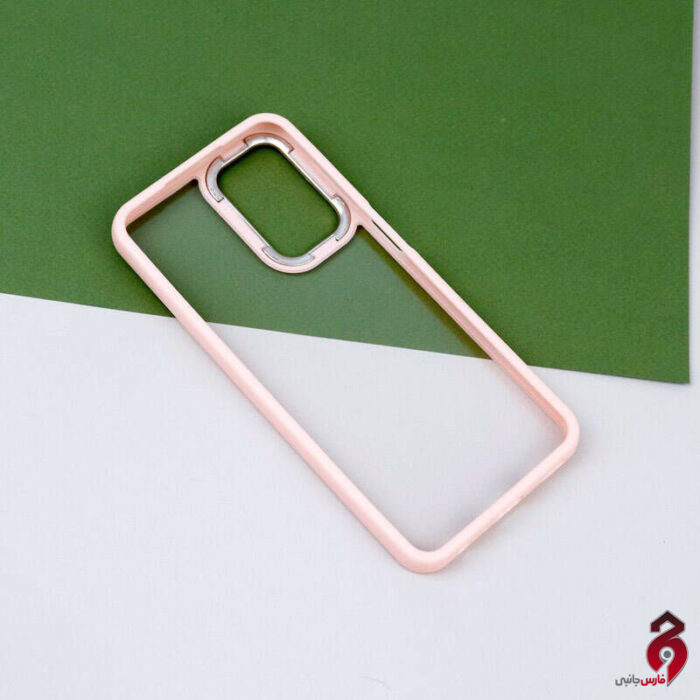 قاب شفاف متال آیرون New Skin سامسونگ A23 صورتی - Image 2