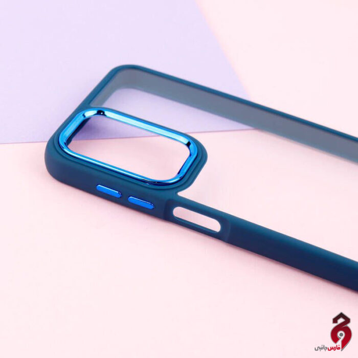قاب شفاف متال آیرون New Skin سامسونگ A23 آبی - Image 2