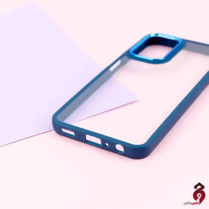 قاب شفاف متال آیرون New Skin سامسونگ A23 آبی - Image 4
