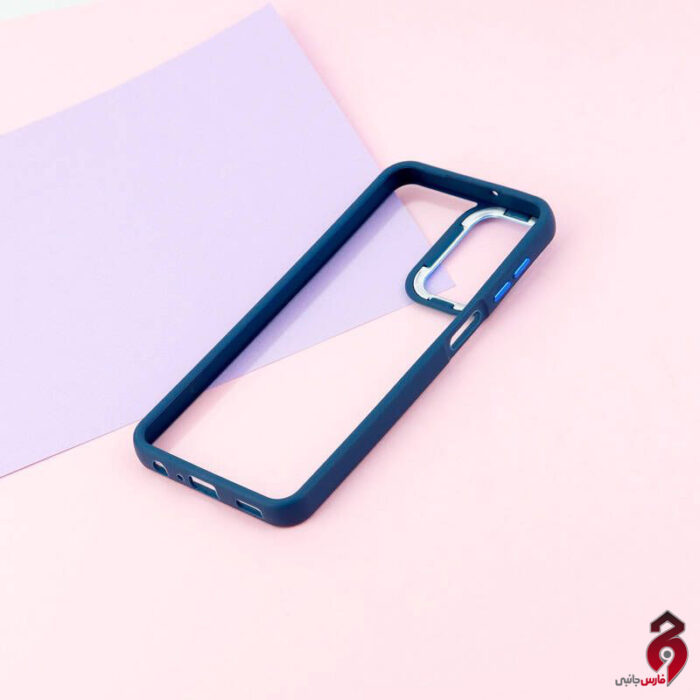 قاب شفاف متال آیرون New Skin سامسونگ A23 آبی - Image 3