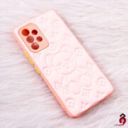 قاب چرمی پافر Ted محافظ لنزدار سامسونگ Galaxy A53 5G صورتی